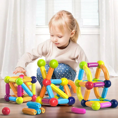 Magnetic Construction Set, Balls & Sticks - Ages 14+ STEM Model Kit