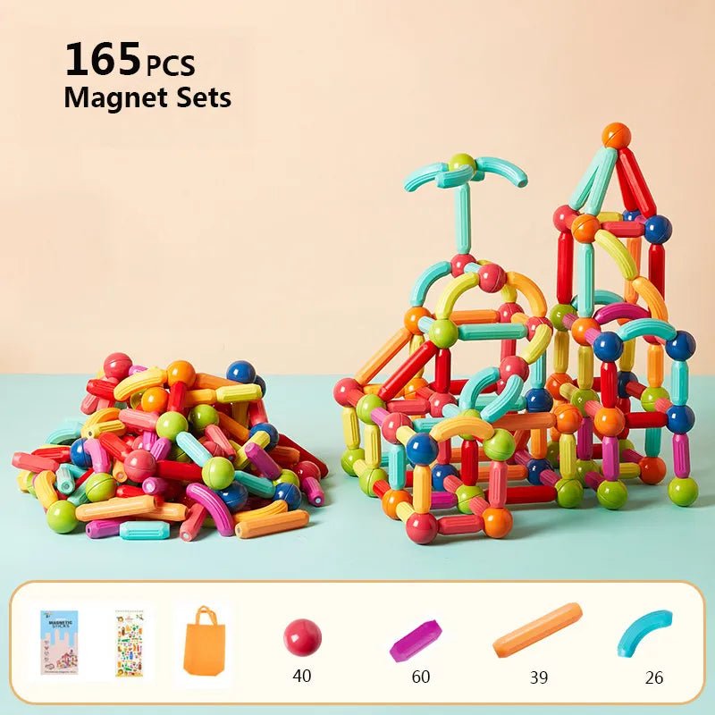 Magnetic Building Sticks: STEM Toy for Kids