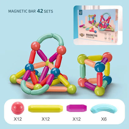 Magnetic Building Sticks: STEM Toy for Kids