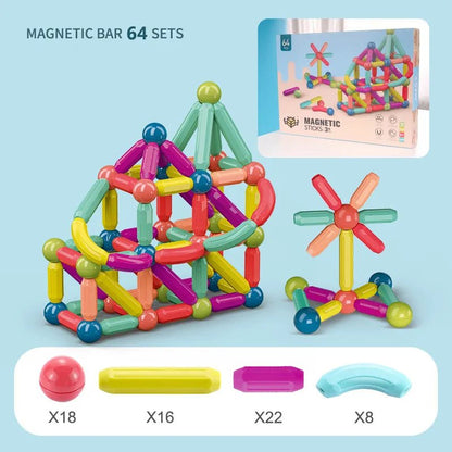 Magnetic Building Sticks: STEM Toy for Kids