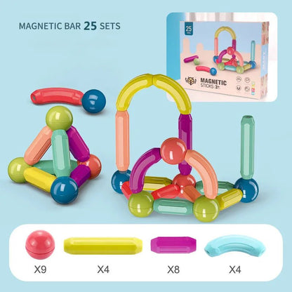Magnetic Building Sticks: STEM Toy for Kids