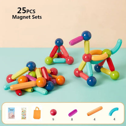 Magnetic Building Sticks: STEM Toy for Kids