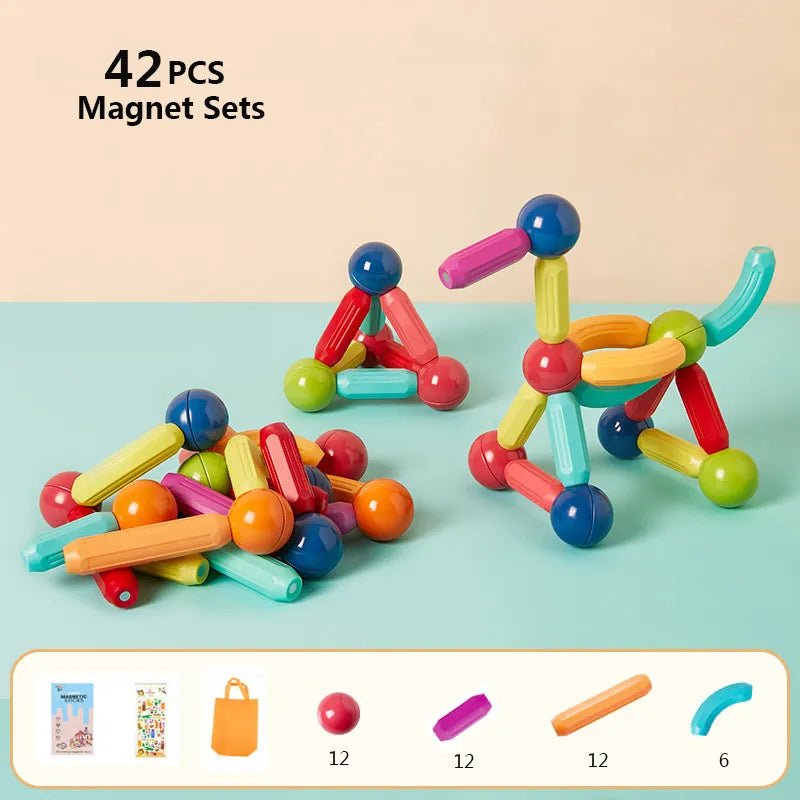 Magnetic Building Sticks: STEM Toy for Kids