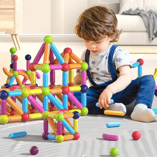 Magnetic Construction Set, Balls & Sticks - Ages 14+ STEM Model Kit