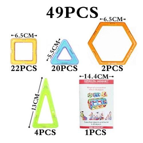 Magnetic Technic Plastic Building Blocks Assembly Toys For Children