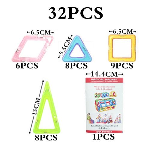 Magnetic Technic Plastic Building Blocks Assembly Toys For Children