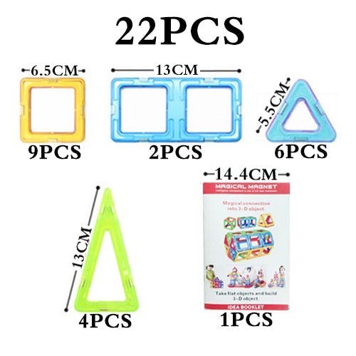 Magnetic Technic Plastic Building Blocks Assembly Toys For Children