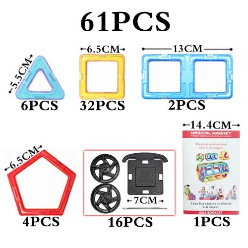 Magnetic Technic Plastic Building Blocks Assembly Toys For Children