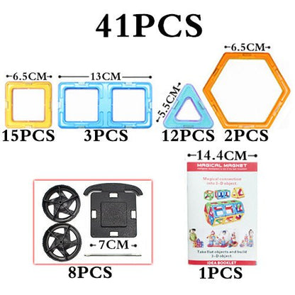 Magnetic Technic Plastic Building Blocks Assembly Toys For Children