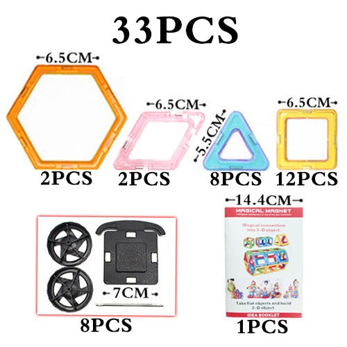 Magnetic Technic Plastic Building Blocks Assembly Toys For Children