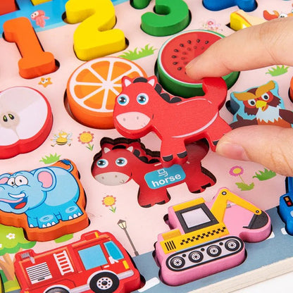Montessori Wooden Math Puzzle: Kids' Educational Toy