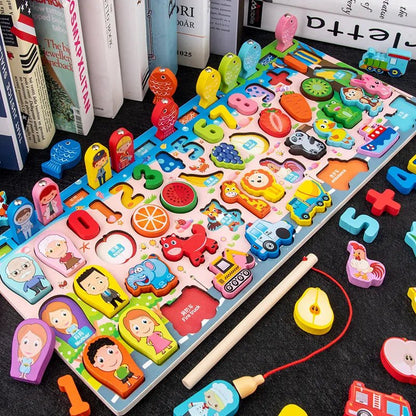 Montessori Wooden Math Puzzle: Kids' Educational Toy