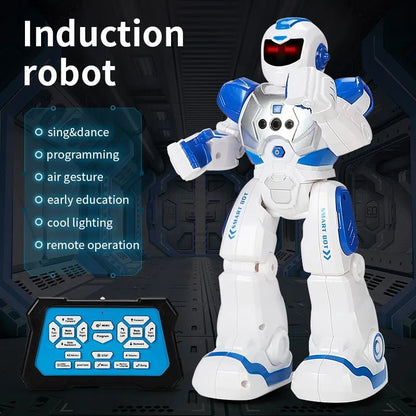 Mechanical Police Robot, Infrared Sensor, Singing, for Kids