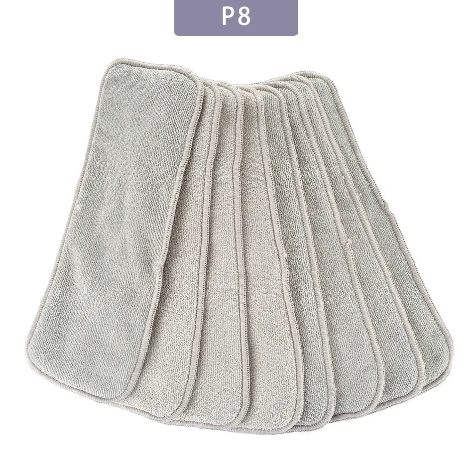 Elinfant 3-Layer Gray Microfiber Diaper Inserts (4/8/10pcs)