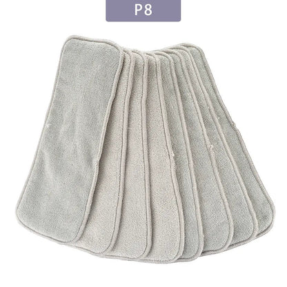 Elinfant 3-Layer Gray Microfiber Diaper Inserts (4/8/10pcs)