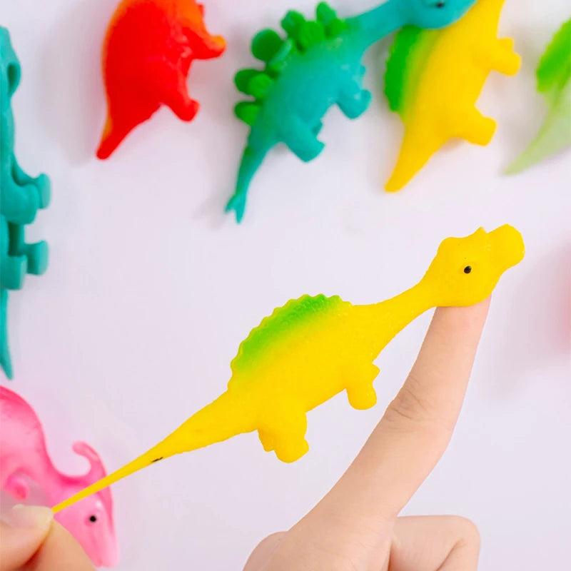10pcs Dinosaur Finger Catapult Slingshots