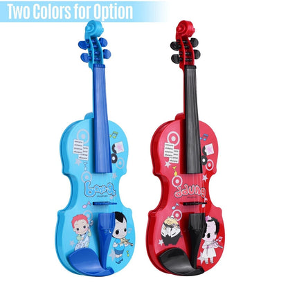 Mini Electric Kids Violin Toy with Adjustable Strings and Bow