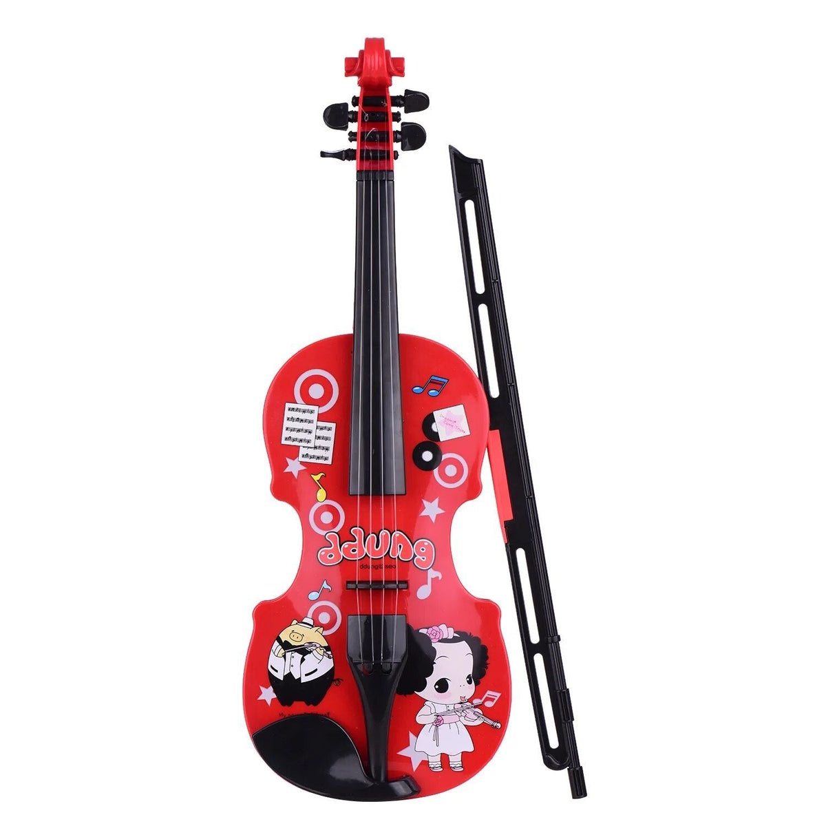 Mini Electric Kids Violin Toy with Adjustable Strings and Bow
