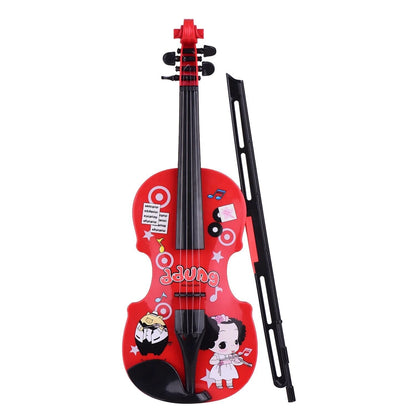Mini Electric Kids Violin Toy with Adjustable Strings and Bow