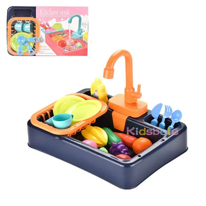 Electric Dishwasher Kids Kitchen Toy - Pretend Play Set