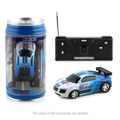 Mini RC Can Box Car - 6 Colors Micro Racing Light-Up Toy