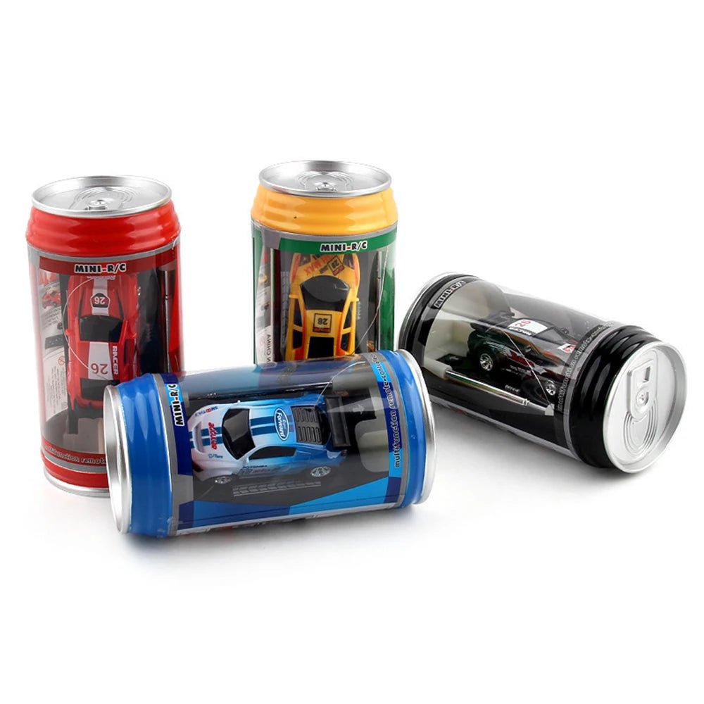 Mini RC Can Box Car - 6 Colors Micro Racing Light-Up Toy