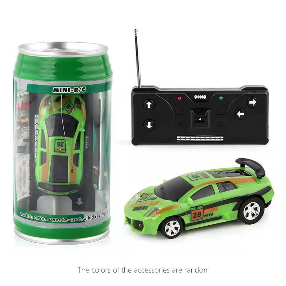 Mini RC Can Box Car - 6 Colors Micro Racing Light-Up Toy