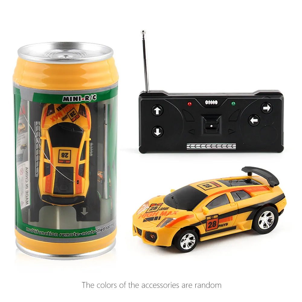 Mini RC Can Box Car - 6 Colors Micro Racing Light-Up Toy