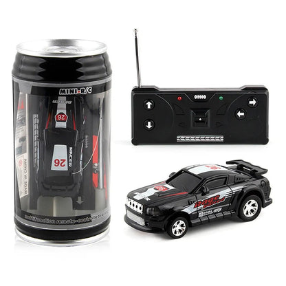 Mini RC Can Box Car - 6 Colors Micro Racing Light-Up Toy