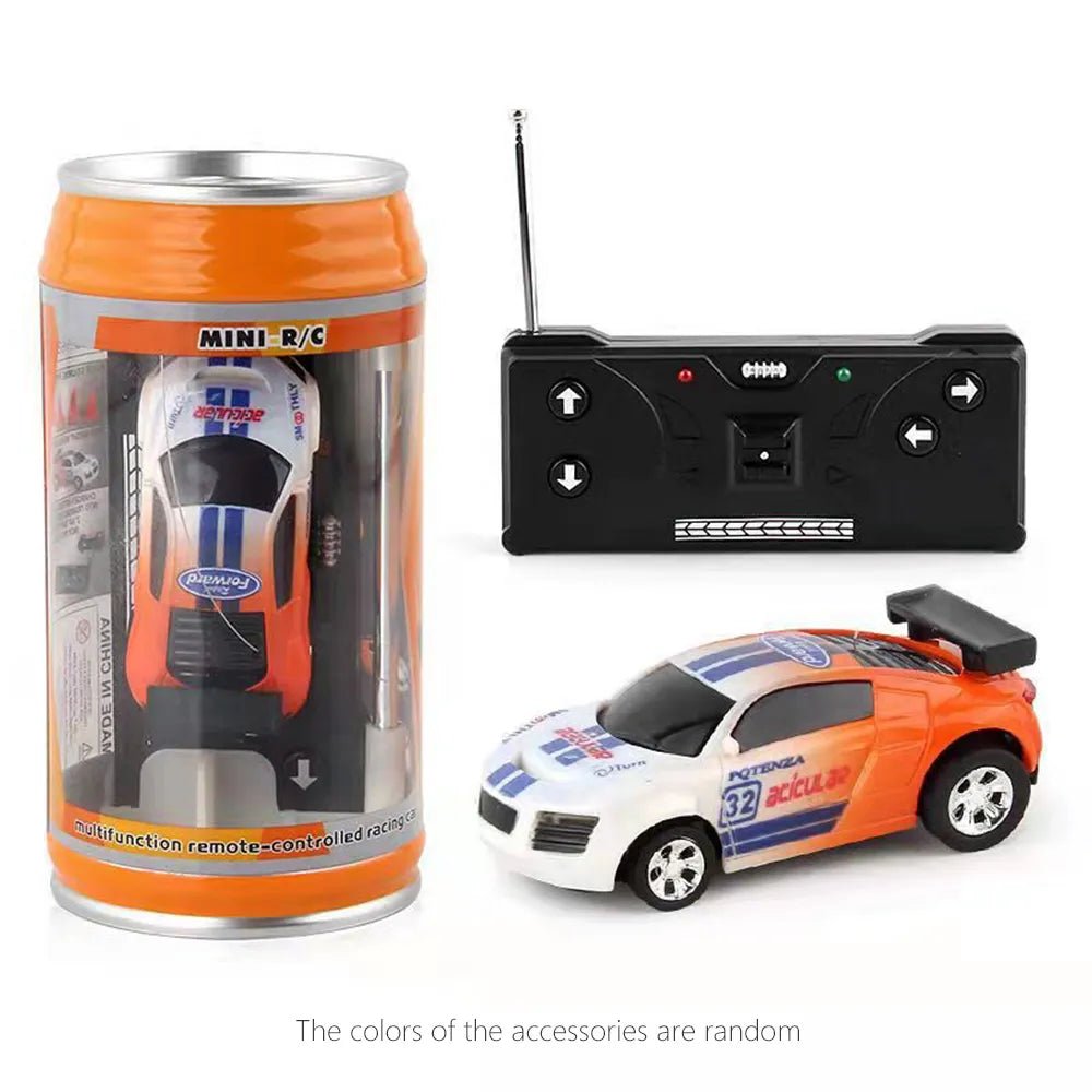 Mini RC Can Box Car - 6 Colors Micro Racing Light-Up Toy