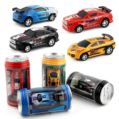 Mini RC Can Box Car - 6 Colors Micro Racing Light-Up Toy