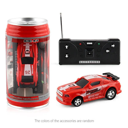 Mini RC Can Box Car - 6 Colors Micro Racing Light-Up Toy