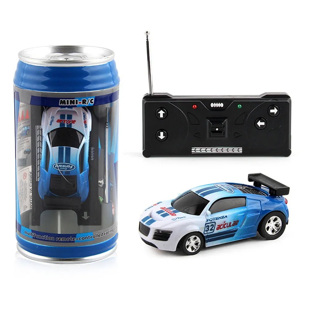 Mini RC Can Box Car - 6 Colors Micro Racing Light-Up Toy