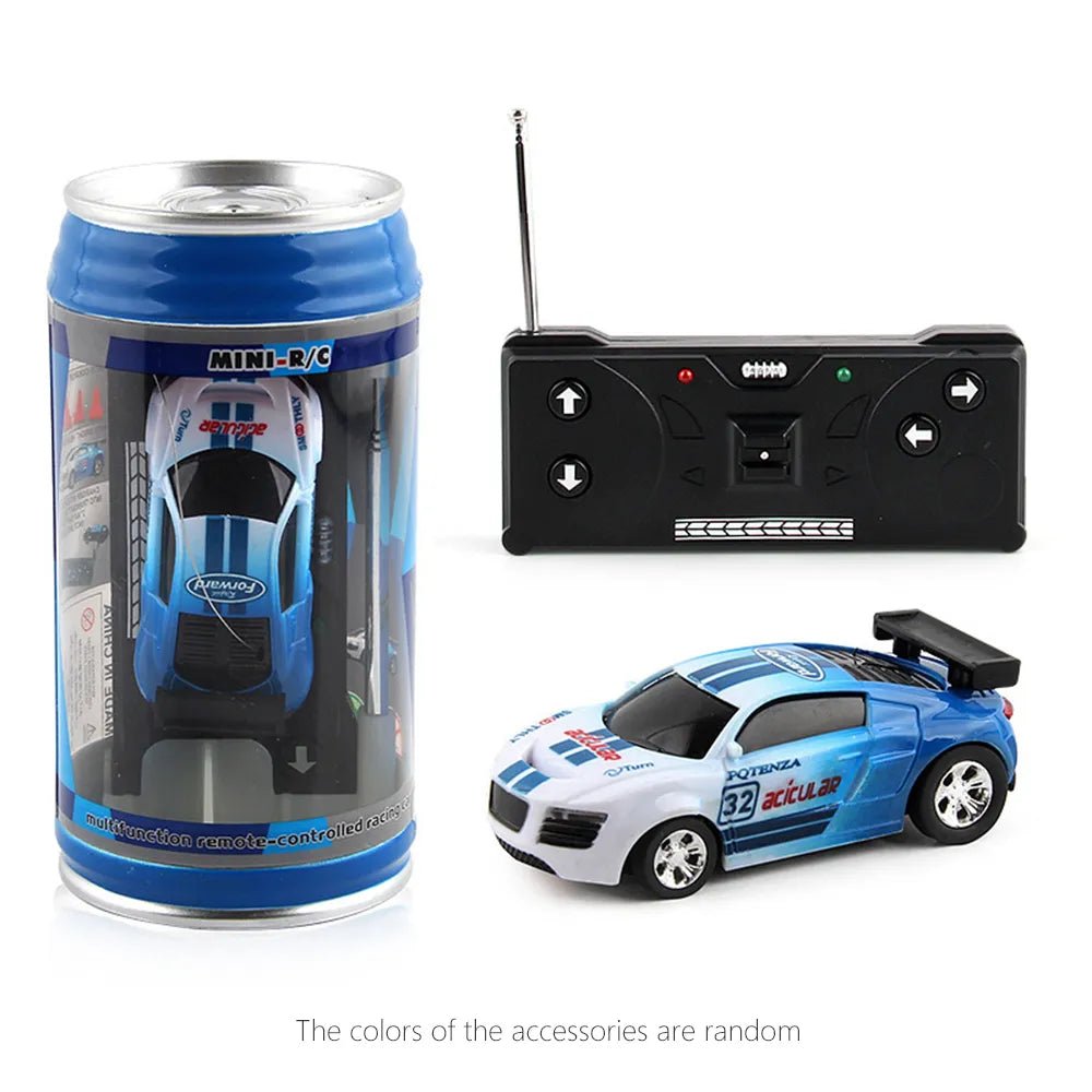 Mini RC Can Box Car - 6 Colors Micro Racing Light-Up Toy