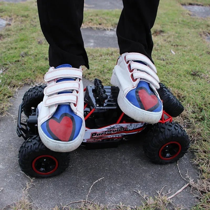 4WD RC Off-Road Buggy - LED Lights Racing Car for Kids