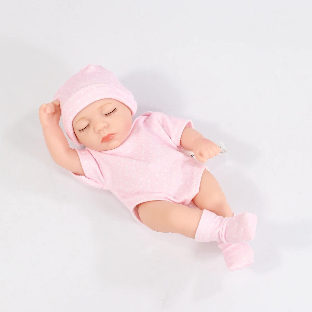 20cm Mini Silicone Reborn Doll - Waterproof, Cute Bebe Toy