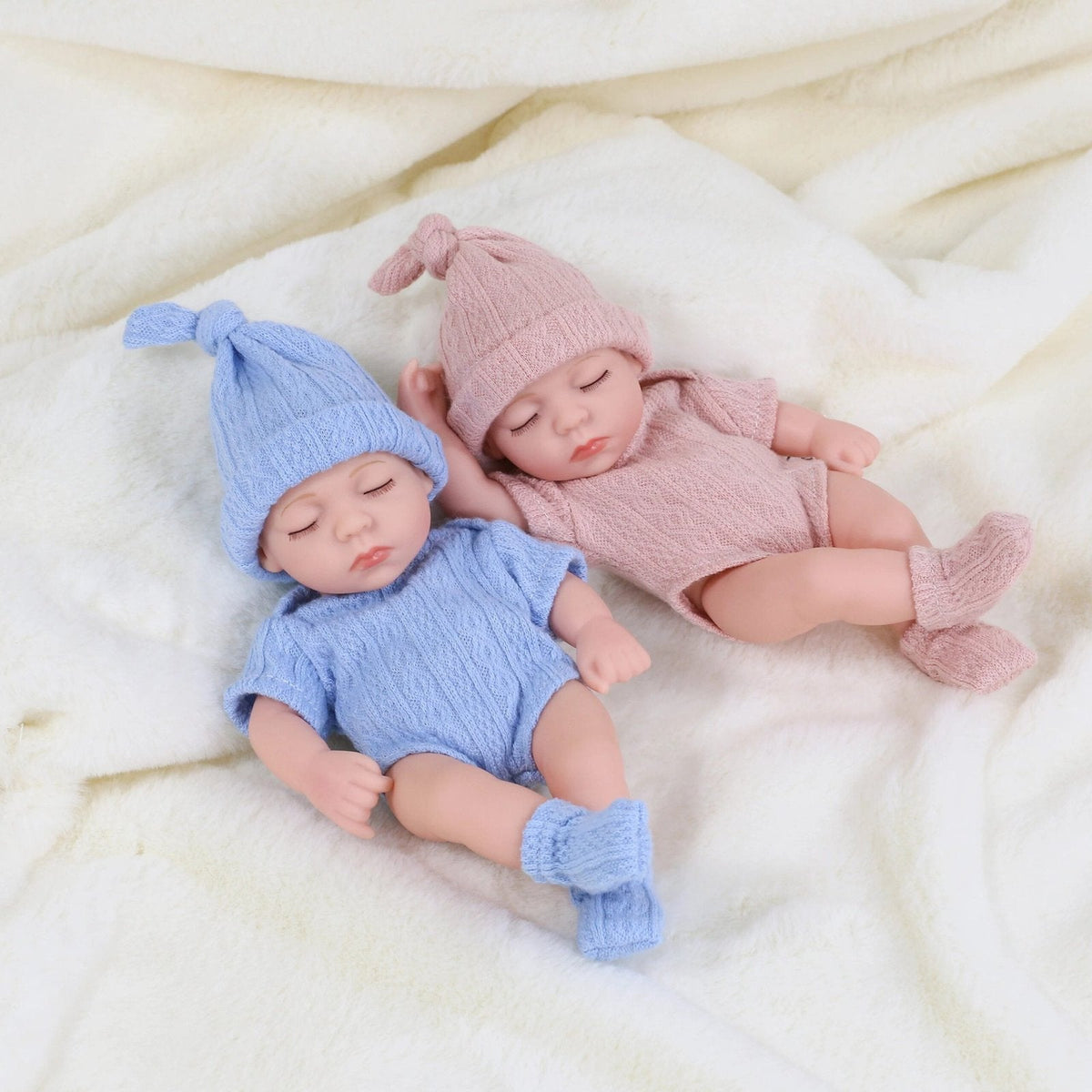 20cm Mini Silicone Reborn Doll - Waterproof, Cute Bebe Toy