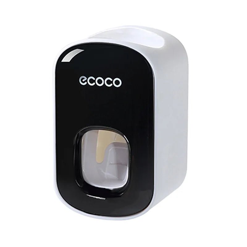 Auto Toothpaste Dispenser & Holder Set - Wall Mount, Dust-Proof