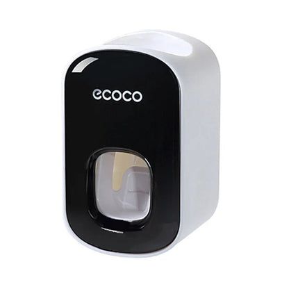 Auto Toothpaste Dispenser & Holder Set - Wall Mount, Dust-Proof
