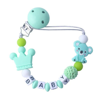 Koala Silicone Pacifier Chain & Molar Bracelet Set