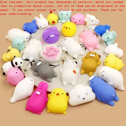 50-Piece Kawaii Mochi Squishy Toy Set