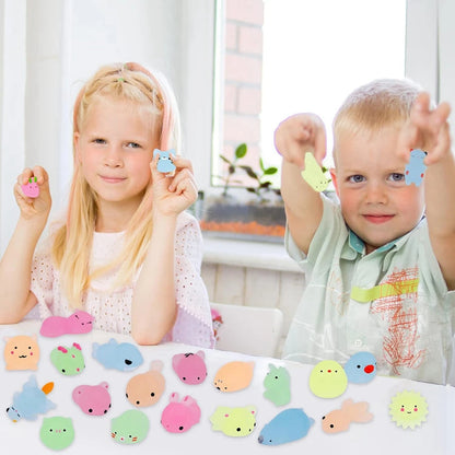 Glow-in-the-Dark Kawaii Animal Mochi Squishies