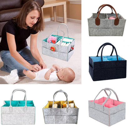 Foldable Cloth Storage Baby Large Size Diaper Caddy Changing Table Organiser Toy Storage Basket