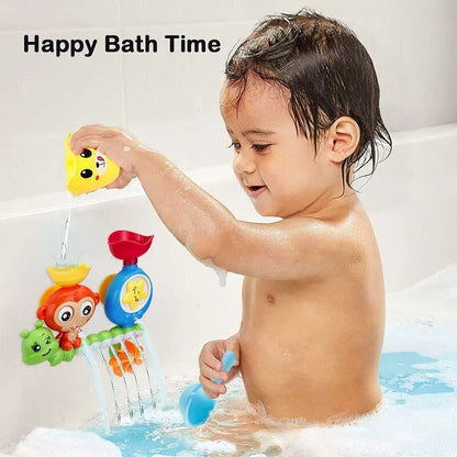 Monkey Caterpillar Bath Toy, Wall Suction Track, Kids' Shower Game