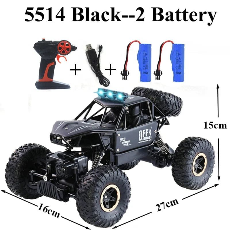 Paisible 4WD RC Car with Bubble Machine - Rock Crawler Toy