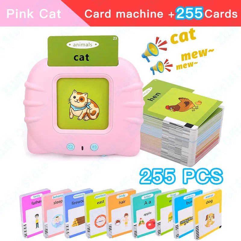 Montessori Audio Flash Cards: English Learning Electronic Book for Kids