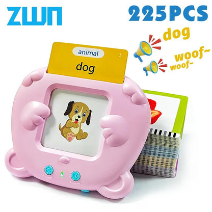Montessori Audio Flash Cards: English Learning Electronic Book for Kids