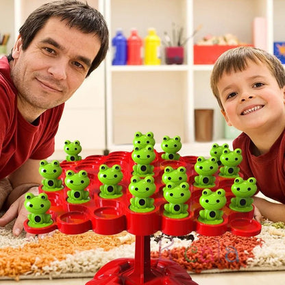 Balancing Frog Tree: Montessori Math Puzzle Toy