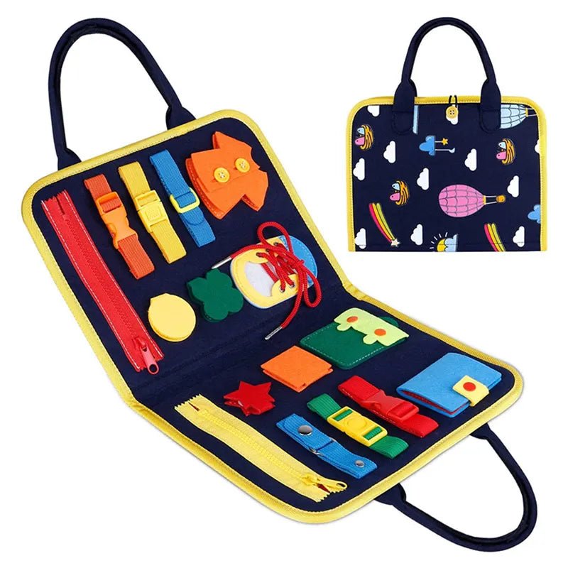 Montessori Busy Board: Toddler Sensory Educational Toy
