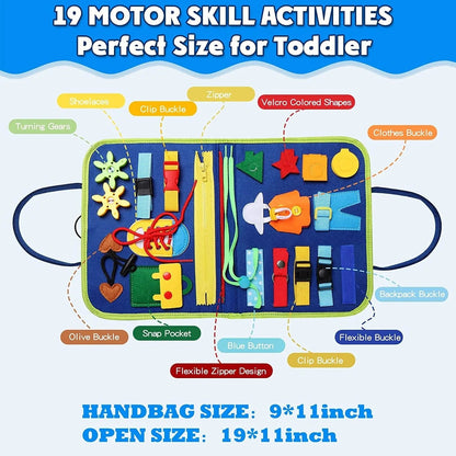 Montessori Busy Board: Sensory &amp; Motor Skills Toy